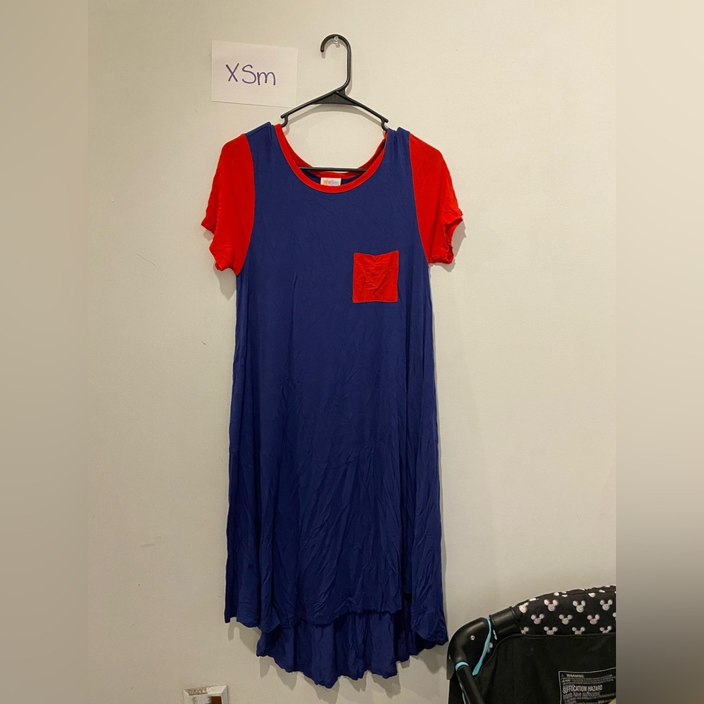 XSmall Red and Blue Carly